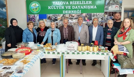 YALOVA RİZELİLER’DEN DAYANIŞMA ÖRNEĞİ