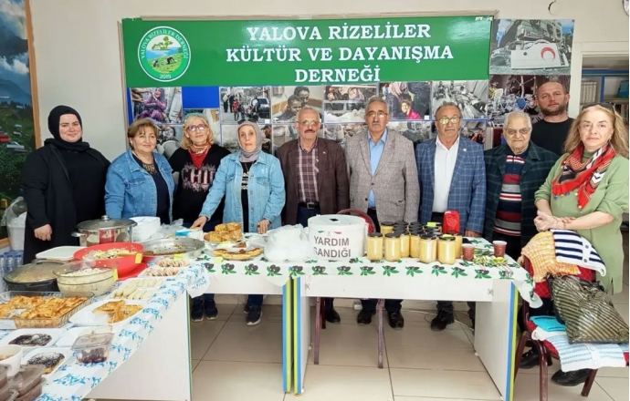 YALOVA RİZELİLER’DEN DAYANIŞMA ÖRNEĞİ